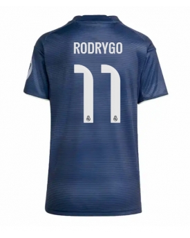 Real Madrid Rodrygo Goes #11 Maglia Gara Trasferta Repliche 2025-26 Donna Maniche Corte